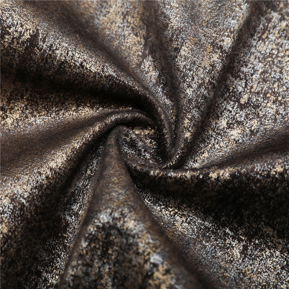 Glanzend en glanzend vergulden bekleding bronzen stijl polyester stof